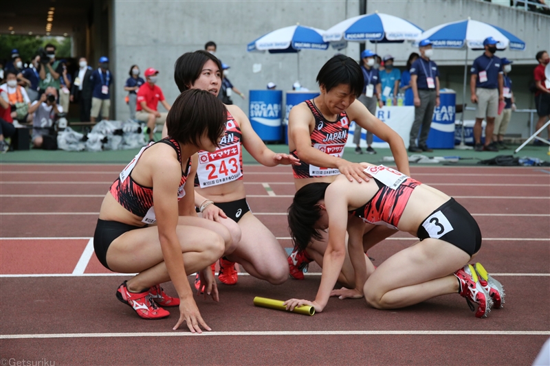 女子4×400mR東京五輪への挑戦終わる 日本選手権後のトライアルで出場圏内届かず