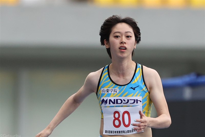 青野朱李が23秒42の快走！日本歴代9位の自己記録を1年ぶり更新／東北選手権