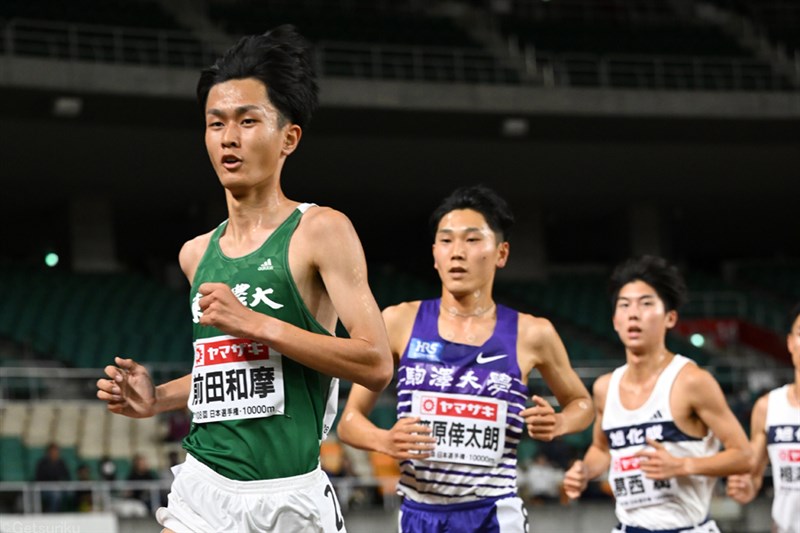 東農大・前田和摩が衝撃の27分21秒52!!「余計なことを考えずひたすら前を」／日本選手権10000m