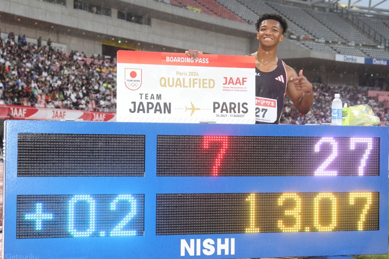 110mH村竹ラシッドが圧巻の13秒07！初優勝で五輪切符「ここからがスタート」パリでメダル照準／日本選手権