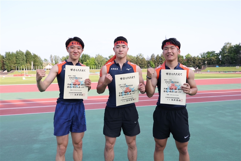 100mは小澤斗維が向かい風1.8mで10秒58！北海道栄4継は40秒10 女子100mは山崎心愛が11秒78でV2／IH北海道