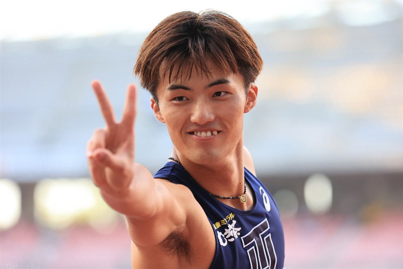 100m栁田大輝は2着で通過 決勝で「盛り上がりを見せたい」／日本選手権