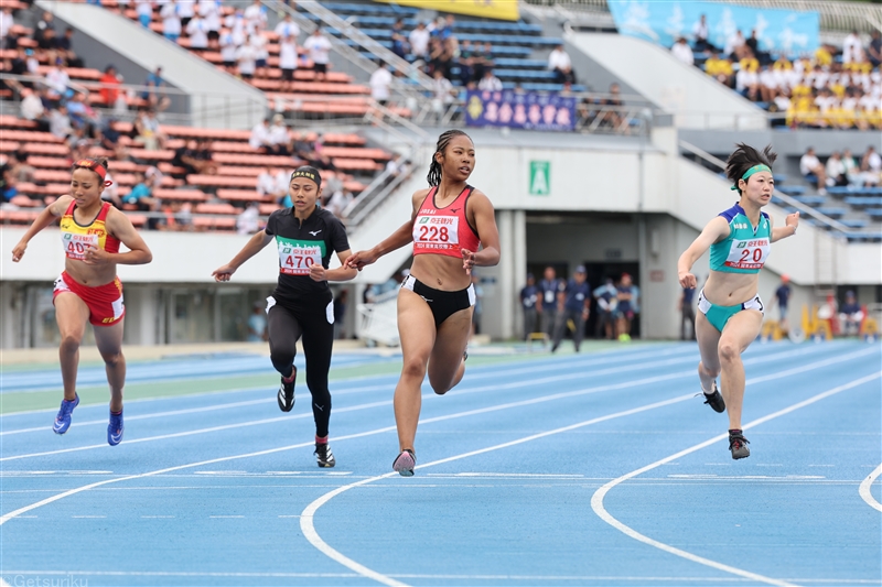 ロス瑚花アディア、山﨑天心の城西勢が男女100mを制覇！ 菊田響生が2冠 男子5000m鈴木琉胤が13分台／IH南関東