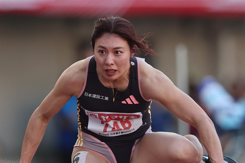 激戦の女子100mHは福部真子が2年ぶり制覇、12秒86で悲願の五輪代表内定つかむ！／日本選手権