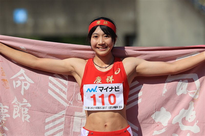 女子400m・9レーンで積極レースの畠山このみがV 「日本一を達成できてすごくうれしい」／福岡IH