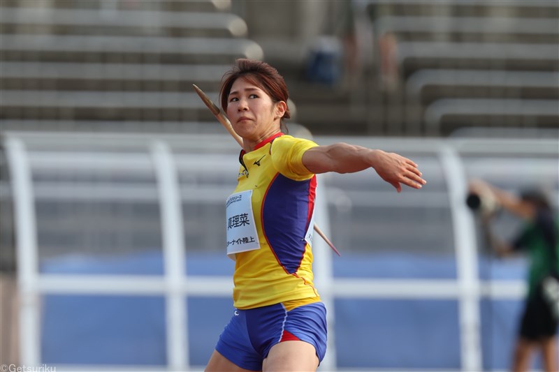 やり投・パリ五輪代表の斉藤真理菜が58m45でトップ 対抗Vは五輪代表の上田百寧／実業団学生対抗