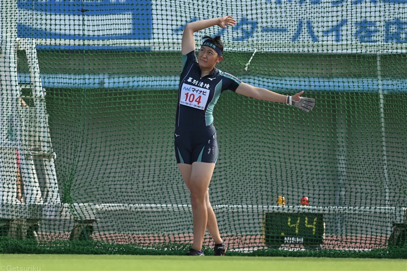 女子ハンマー投・澤向美樹が高校歴代4位の56m82！ 新設の幕別清陵初のインターハイ優勝者／福岡IH