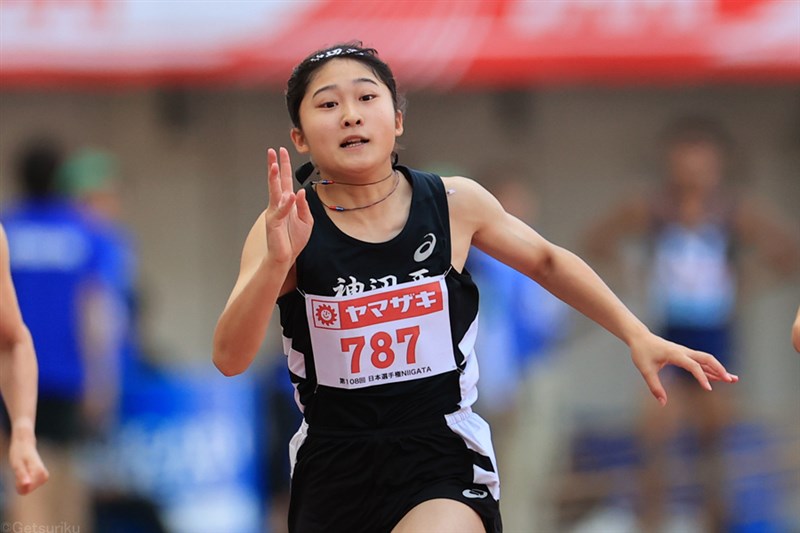 女子100m・三好美羽が11秒57!! 中学記録を14年ぶりに0.04秒更新！ 6月の日本選手権では準決勝進出