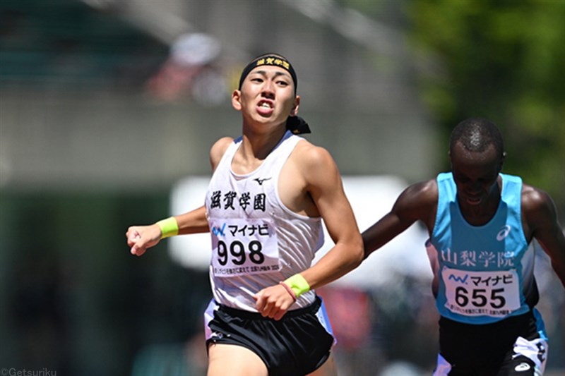 男子800m落合晃が1分44秒80の日本新!!日本人初の1分45秒切り、ムティアニとの激闘で大記録誕生／福岡IH