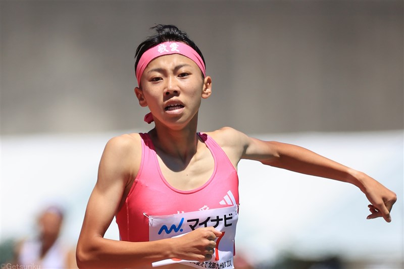 女子800m久保凛 2分03秒25の大会新V 男子2年200mは安川飛翔が制す／近畿ユース