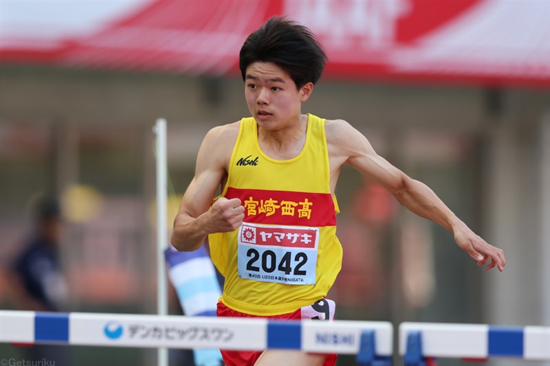 【男子100m】髙城昊紀（宮崎西高1） 10秒52＝高1歴代6位タイ