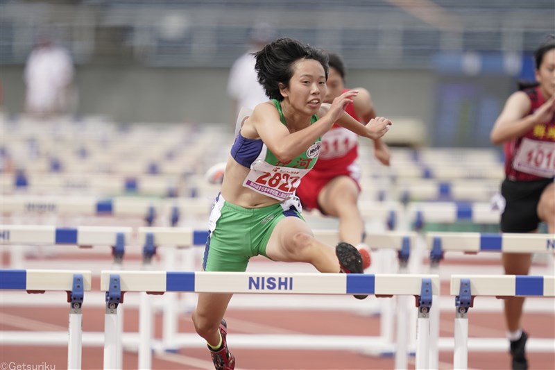 【女子100mH】福田花奏（神河中3）13秒46＝中学歴代2位