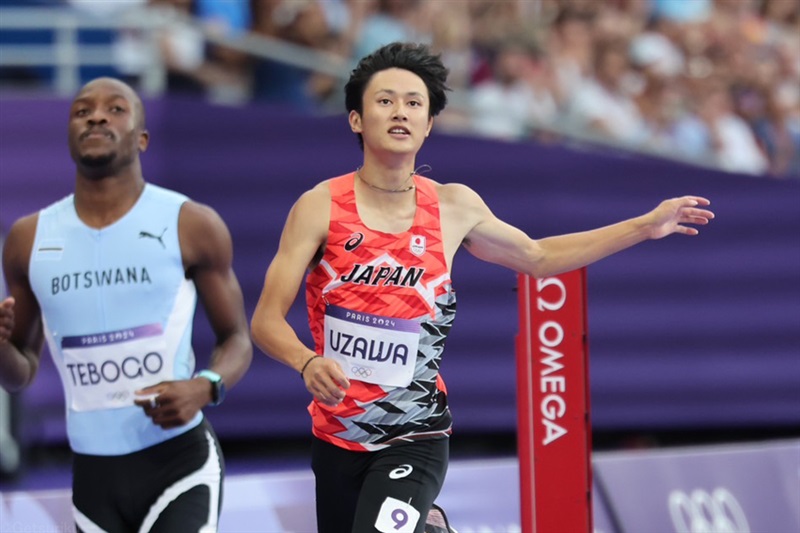 男子200m鵜澤飛羽 準決勝は20秒54の6着でファイナル届かず／パリ五輪