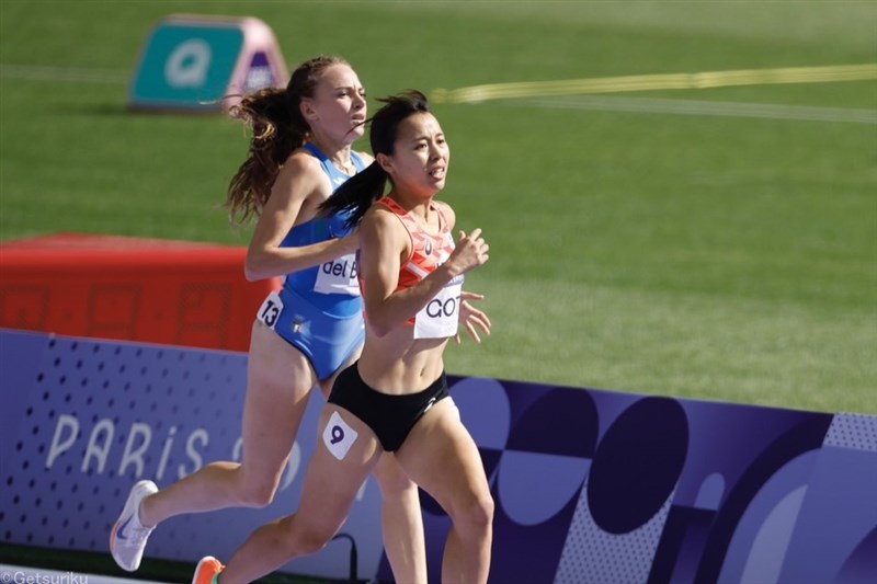 女子1500m初出場の後藤夢は自己タイの4分09秒41 13着で予選通過ならず敗者復活レースへ／パリ五輪