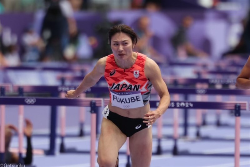 100mH・福部真子が12秒89で五輪日本勢最高位5着！予選に続く12秒8台と奮闘／パリ五輪