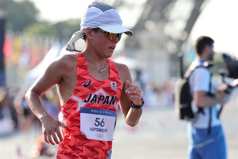 濱西諒は男子20km競歩で18位に終わる「新参者が戦うにはまだ早い。全部が初めての経験」／パリ五輪