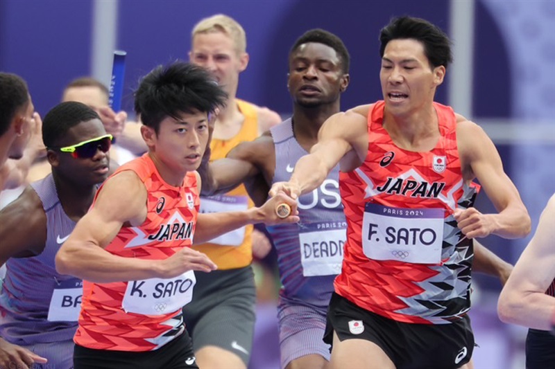 日本マイルリレー6位入賞!!メダル届かずも2分58秒33のアジア新記録！／パリ五輪