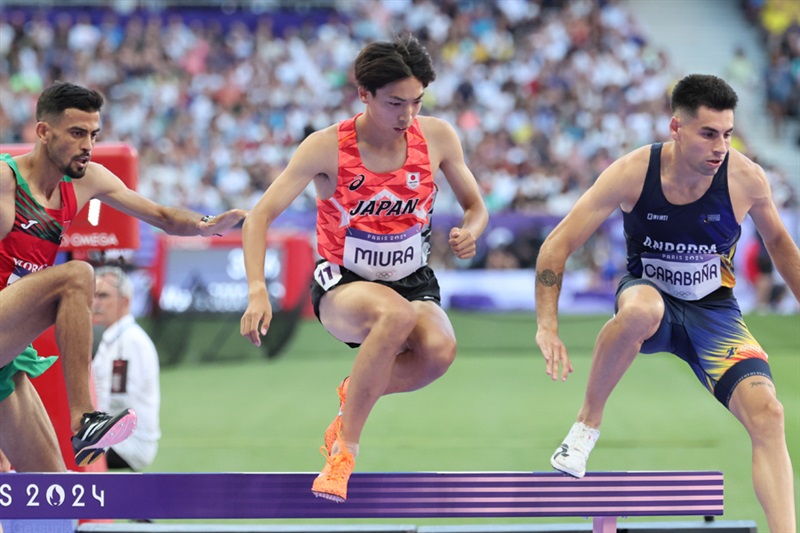 男子3000ｍ障害・三浦龍司 予選4着で2大会連続決勝進出！ 8分12秒41で東京世界陸上標準も突破／パリ五輪