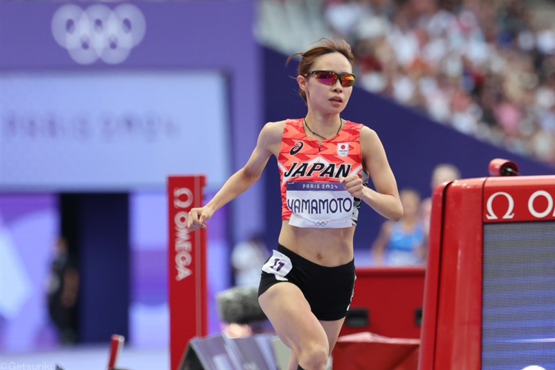 女子5000m・山本有真は17着 予選敗退ながら序盤トップ牽引の積極レース／パリ五輪