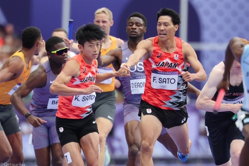 4×400mR5大会ぶりファイナルへ！2分59秒48の日本新弾みに「メダル獲得へ最善の準備を」／パリ五輪