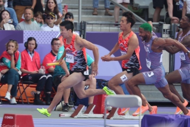 男子4×100mR決勝スタートリスト発表 日本3レーンに入る 予選トップタイムの米国が5レーン、6レーンは地元のフランス／パリ五輪