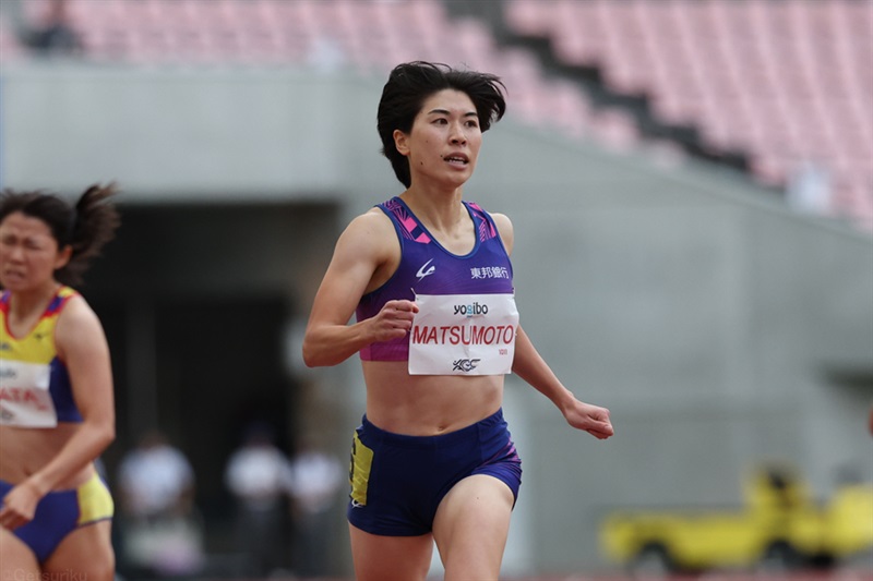 400m松本奈菜子が52秒74でV！2週連続52秒台も「目指しているのは51秒台」／ACC新潟