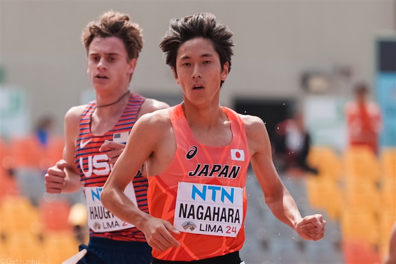 3000m障害・永原颯磨が5位！大舞台で自己新、U20日本歴代2位の8分30秒37 男子4×400mRも5位入賞／U20世界選手権