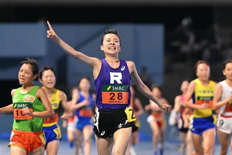 女子10000m・小川陽香が鋭いラストスパートで初V 「すごくうれしい気持ちでいっぱい」／日本IC