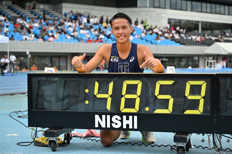 男子400mHでU20日本新!! 渕上翔太48秒78、直後に下田隼人が48秒59 為末大の記録を28年ぶり更新／日本IC