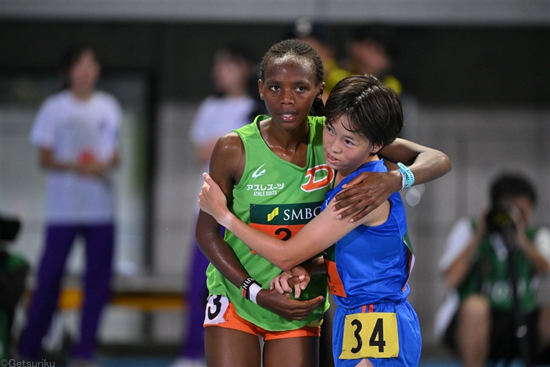 サラ・ワンジルが5000m15分35秒18の大会新記録で初V！ 山﨑りさは2連覇ならず／日本IC