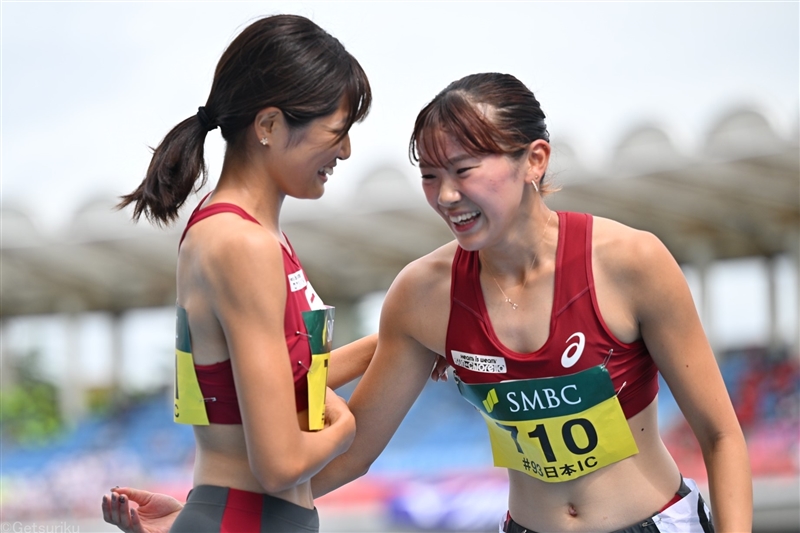 400mH・山本亜美が56秒35の大会新V 京都橘高の後輩・瀧野未来とワン・ツー!!／日本IC