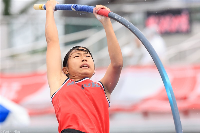 U16女子棒高跳は中村心葵が3m80で栄冠 U18の優勝記録上回る／U18・16大会