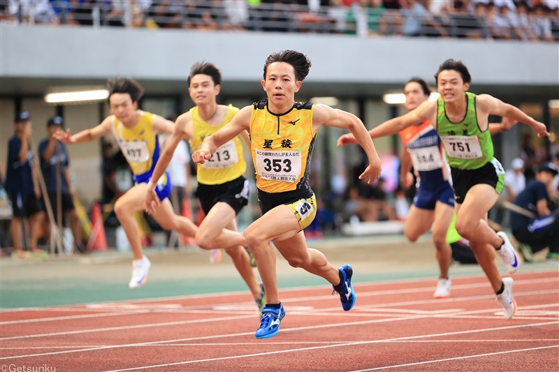 U16男子100mは実力者・清水空跳が他を寄せ付けず 「100m10秒1台、200m20秒5～6台を目指す」／U18・16大会