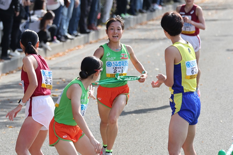 大東大が初のトップ発進！エース・野田真理耶が区間新の激走！女王・名城大は9位／全日本大学女子駅伝