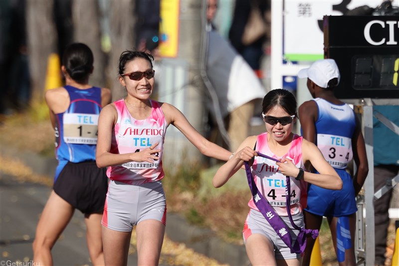 資生堂・五島が3人抜き＆区間賞で首位へ！「みんなの想いを込めて走った」／クイーンズ駅伝