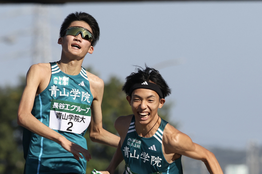 最終区で3位に後退の青学大 原晋監督「國學院1強じゃなく3強で争える」 箱根の距離に自信／全日本大学駅伝