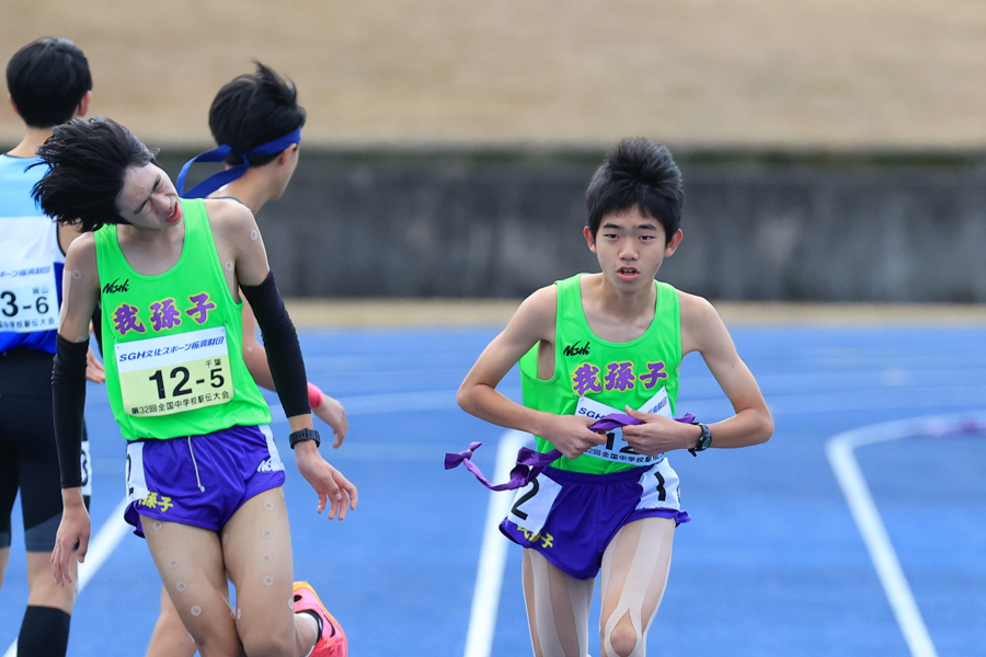 我孫子 主力2人欠場のピンチも総合力で2位！「みんながあきらめなかった」／全中駅伝