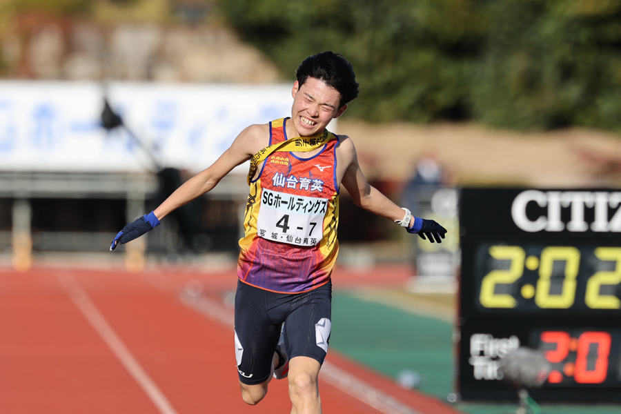 3位・仙台育英は1区アクシデントに泣くも強烈な追い上げ「成長見せてくれた」／全国高校駅伝・男子