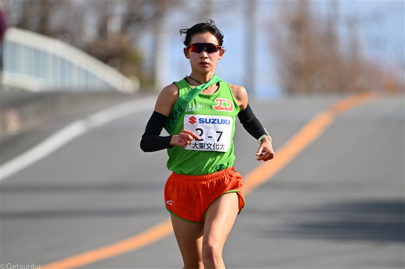 大東大はまたも2位！エース・ワンジルで先頭に立つ見せ場「優勝への道見えた」／富士山女子駅伝