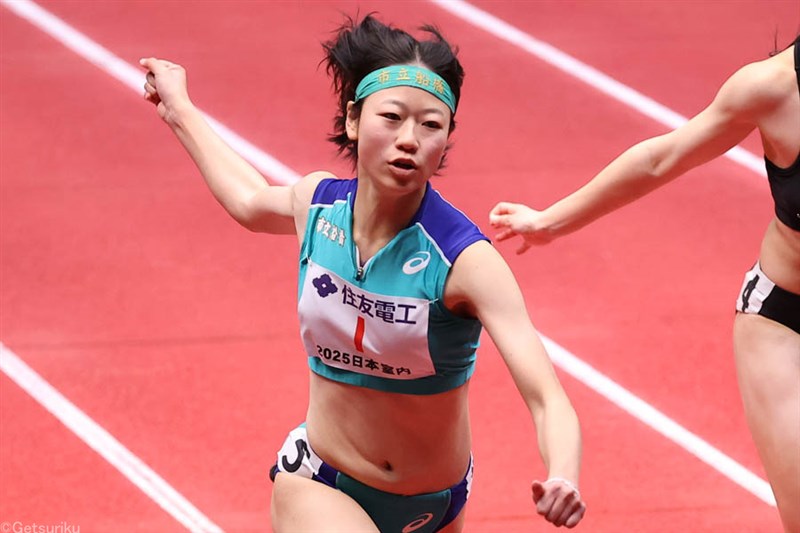 杉本心結が60m7秒43でV 走幅跳で成川倭士が復調気配、男子60mはマルティネスが制す／日本室内