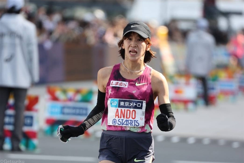 安藤友香が2時間23分37秒で日本人トップ 終盤失速し「悔しい気持ちが大きい」／東京マラソン